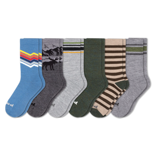 6 Pack - Men's Crew Pacas Socks