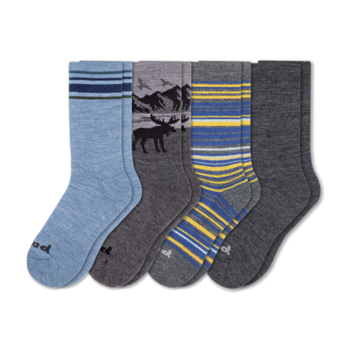 4 Pack - Men's Crew Pacas Socks