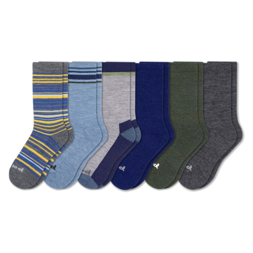 6 Pack - Men's Crew Pacas Socks