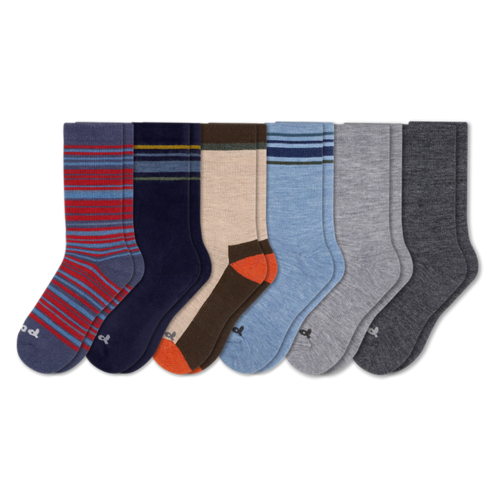 6 Pack - Men's Crew Pacas Socks