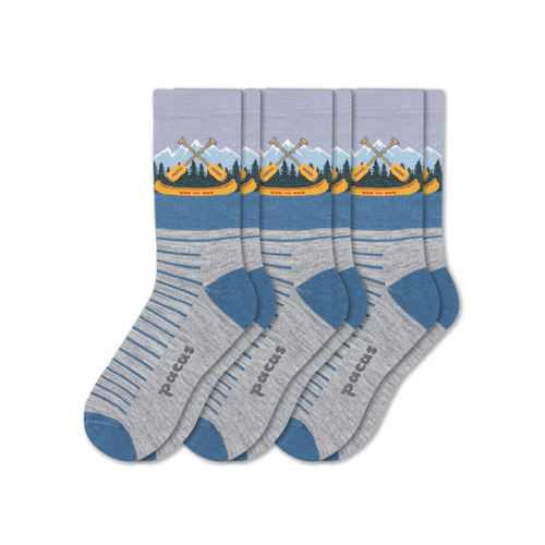 3 Pack - Men's Light-Weight Crew Pacas Socks