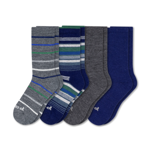 4 Pack - Men's Crew Pacas Socks