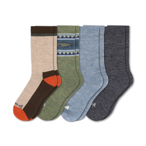 4 Pack - Men's Crew Pacas Socks