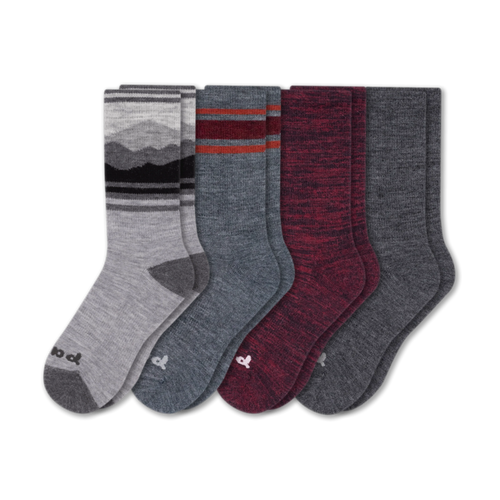 4 Pack - Men's Crew Pacas Socks
