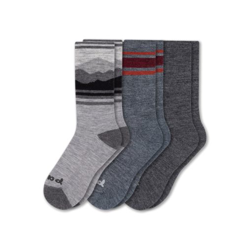 3 Pack - Men's Crew Pacas Socks