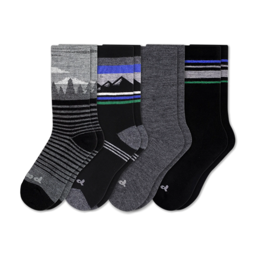 4 Pack - Men's Crew Pacas Socks