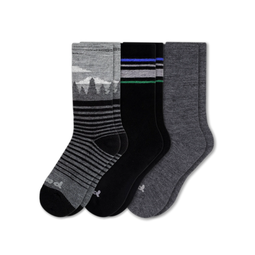 3 Pack - Men's Crew Pacas Socks
