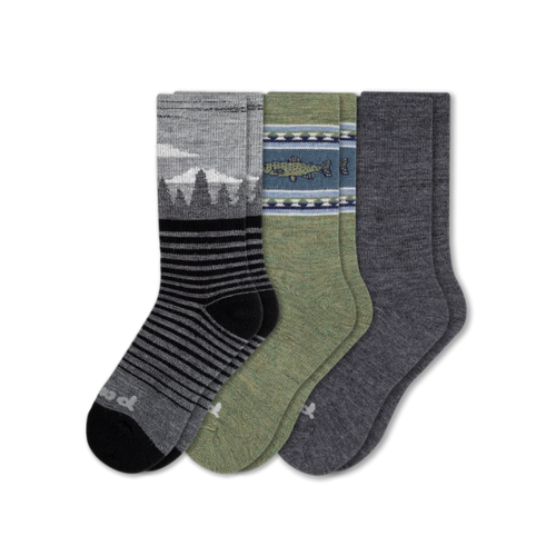 3 Pack - Men's Crew Pacas Socks