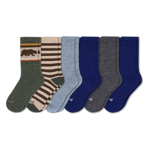 6 Pack - Men's Crew Pacas Socks
