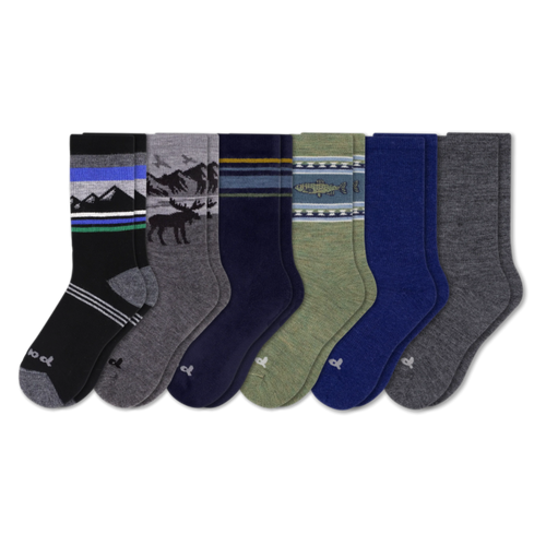 6 Pack - Men's Crew Pacas Socks