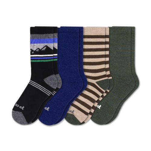 4 Pack - Men's Crew Pacas Socks