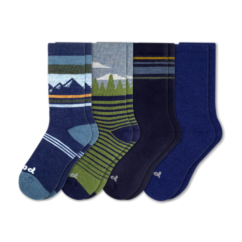 4 Pack - Men's Crew Pacas Socks