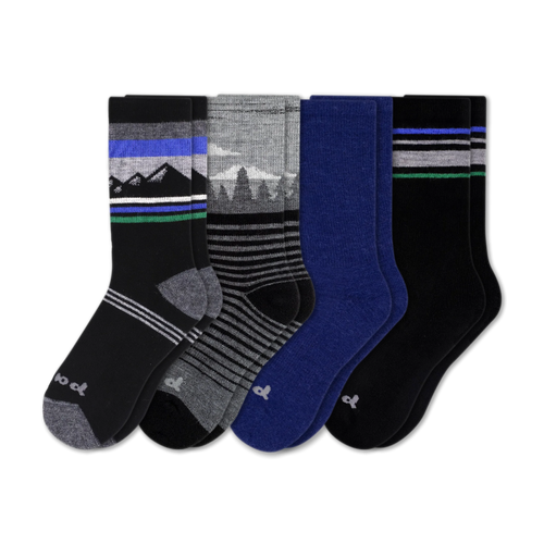 4 Pack - Men's Crew Pacas Socks