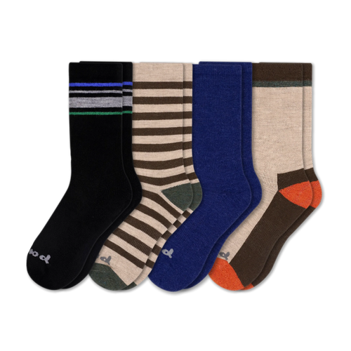 4 Pack - Men's Crew Pacas Socks