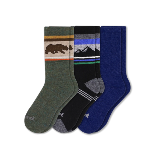 3 Pack - Men's Crew Pacas Socks