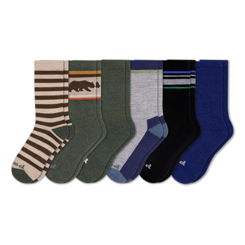 6 Pack - Men's Crew Pacas Socks