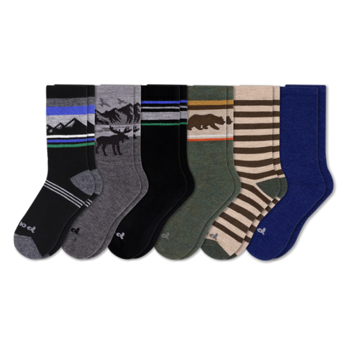 6 Pack - Men's Crew Pacas Socks