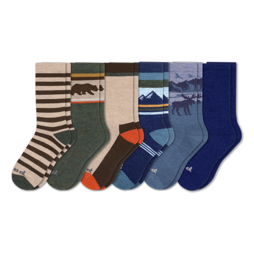6 Pack - Men's Crew Pacas Socks