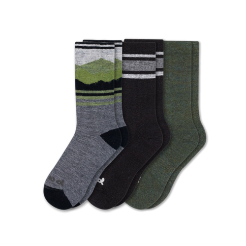 3 Pack - Men's Crew Pacas Socks