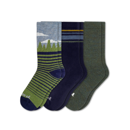 3 Pack - Men's Crew Pacas Socks