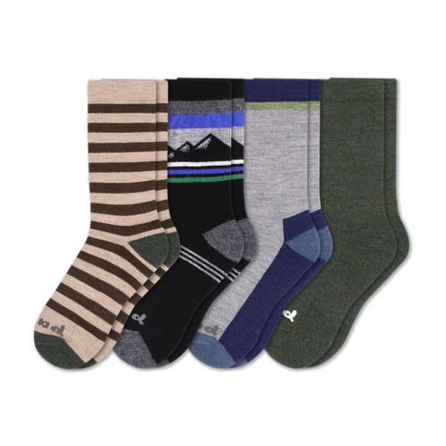4 Pack - Men's Crew Pacas Socks