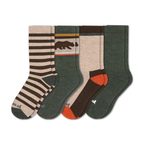 4 Pack - Men's Crew Pacas Socks