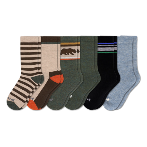 6 Pack - Men's Crew Pacas Socks