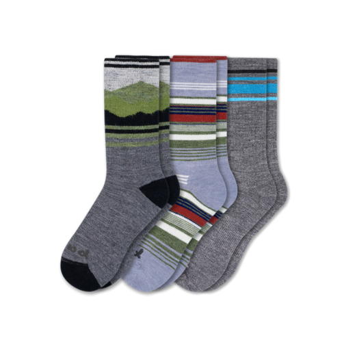 3 Pack - Men's Crew Pacas Socks