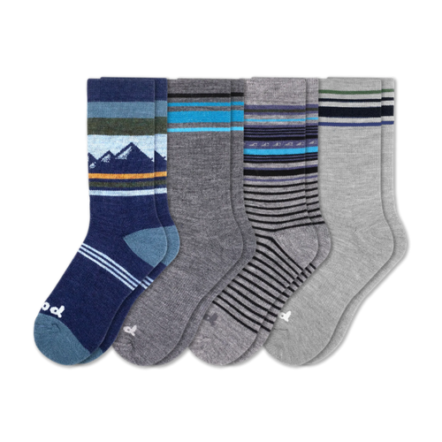 4 Pack - Men's Crew Pacas Socks