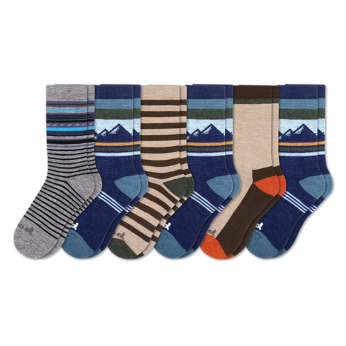 6 Pack - Men's Crew Pacas Socks