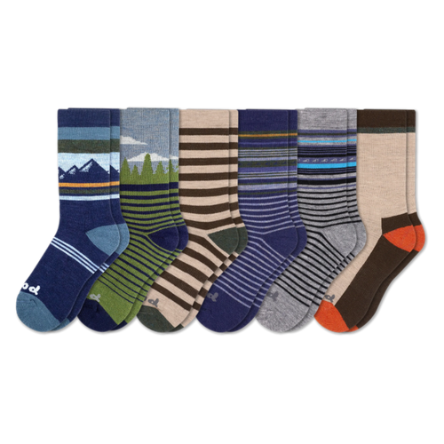 6 Pack - Men's Crew Pacas Socks