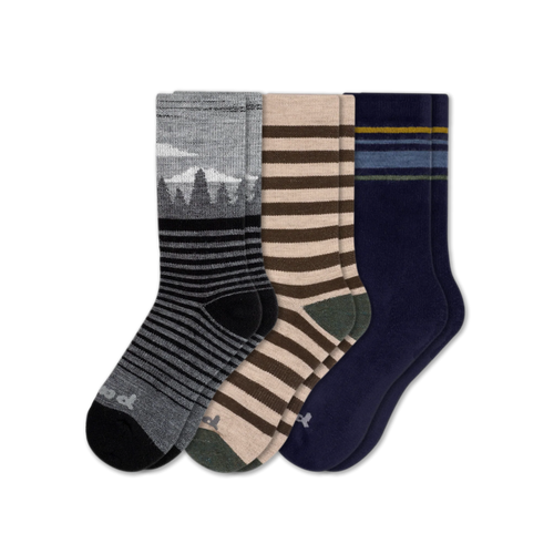 3 Pack - Men's Crew Pacas Socks