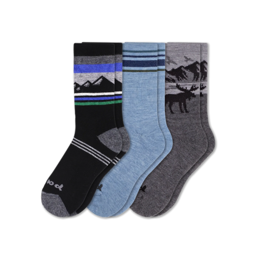 3 Pack - Men's Crew Pacas Socks