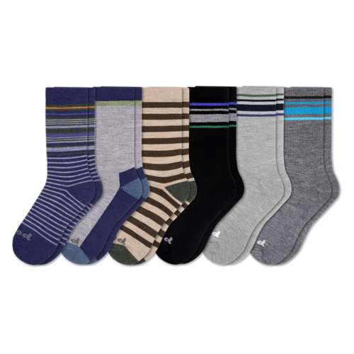 6 Pack - Men's Crew Pacas Socks