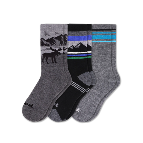 3 Pack - Men's Crew Pacas Socks