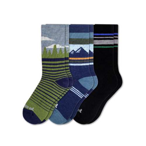 3 Pack - Men's Crew Pacas Socks