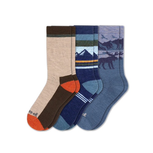 3 Pack - Men's Crew Pacas Socks
