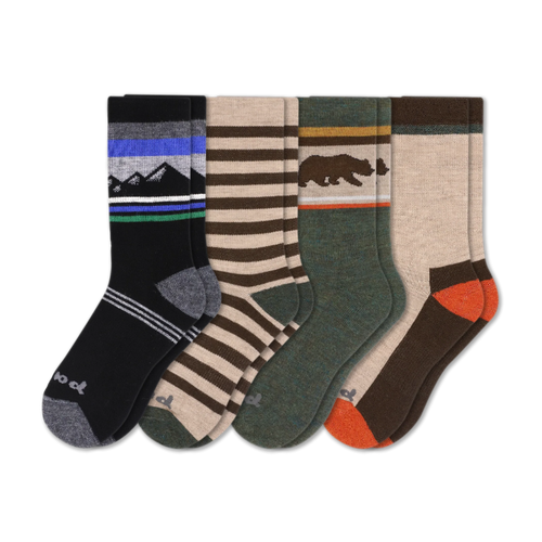 4 Pack - Men's Crew Pacas Socks