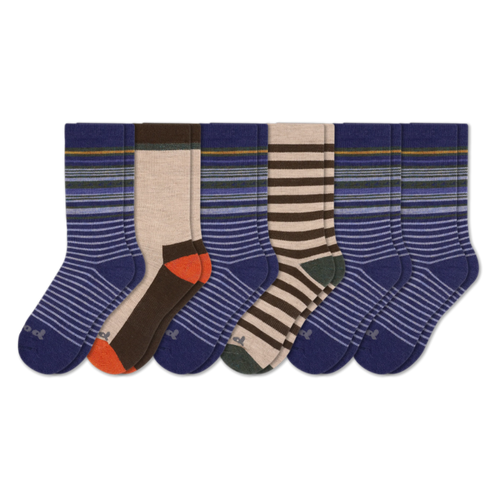 6 Pack - Men's Crew Pacas Socks