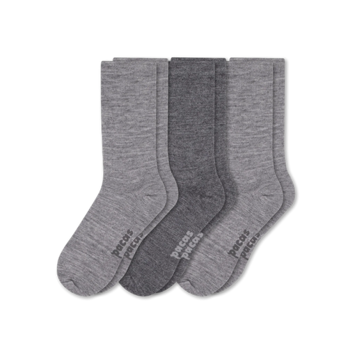 3 Pack - Men's Light-Weight Crew Pacas Socks