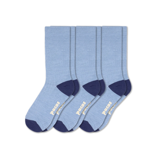 3 Pack - Men's Light-Weight Crew Pacas Socks