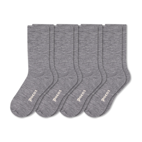4 Pack - Women's Light-Weight Crew Pacas Socks