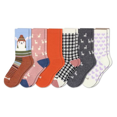 6 Pack - Women's Crew Pacas Socks