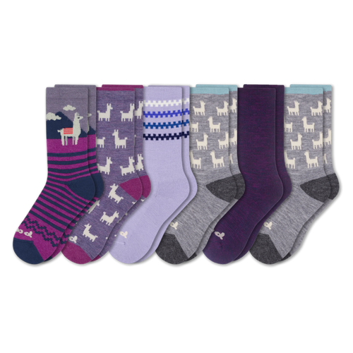6 Pack - Women's Crew Pacas Socks