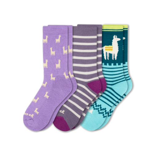 3 Pack - Women's Crew Pacas Socks