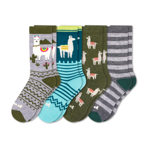 4 Pack - Women's Crew Pacas Socks