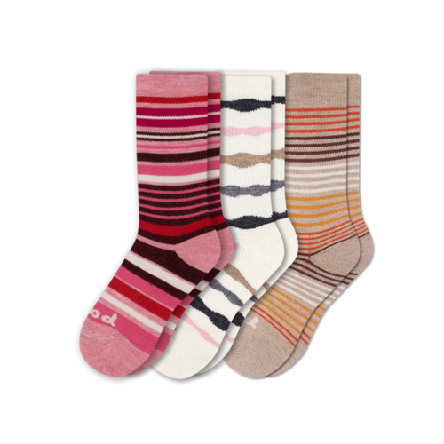 3 Pack - Women's Crew Pacas Socks
