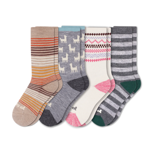 4 Pack - Women's Crew Pacas Socks