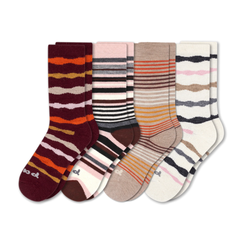 4 Pack - Women's Crew Pacas Socks