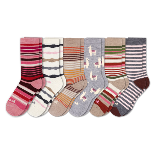 6 Pack - Women's Crew Pacas Socks